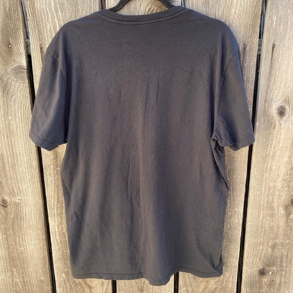 Men's Everlane T-Shirt Black Solid Classic XL Crew Cotton Casual Everyday V-Neck - Picture 5 of 9